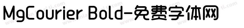 MgCourier Bold字体转换